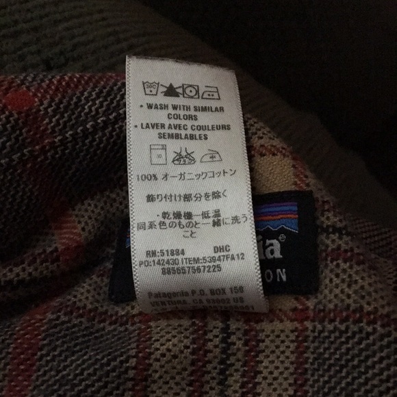 Patagonia Organic cotton L Men’s long sleeve Mid-weight  Fjord flannel EUC - Picture 7 of 7